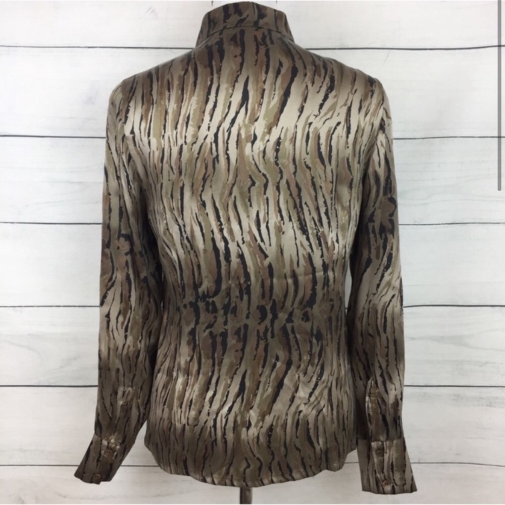 Equipment Printed Silk Button-Down Blouse - image 2